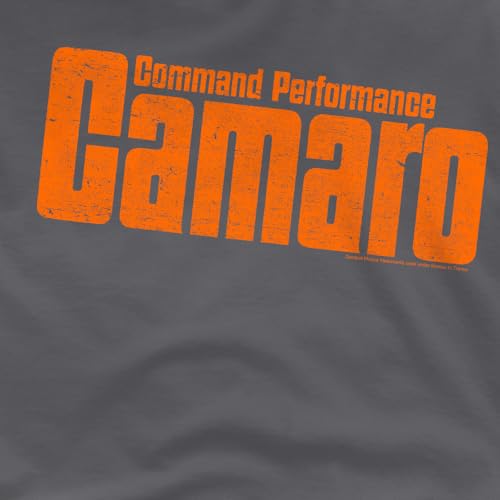 T-shirt Chevrolet Command Performance gris anthracite qui ne se déforme pas au lavage mixte
