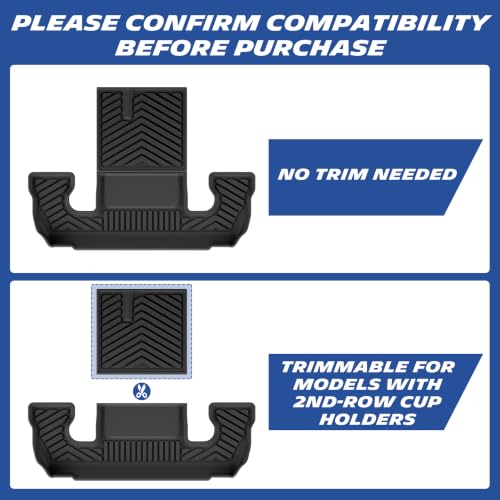 Image of Michelin Vehicle Mats for 2022-2026 Ford Explorer 6 Seats Captain Chairs