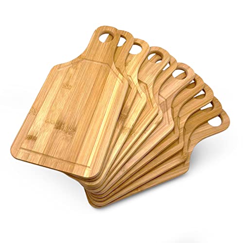 Tabla de Cortar de Bambú con Mango 13 x 6 pulgadas Set 10 miniatura 1
