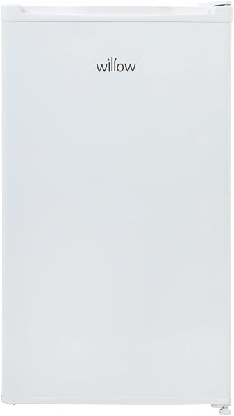 Willow W48UCLW 94L Small Under Counter Fridge with Recessed Handle, Adjustable Thermostat, Reversible Door, Interior Light - White - 1