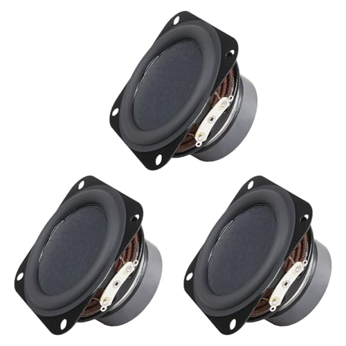 JINPIAOPIAO 2.5inch 66mm Low Frequency Speakers 8Ohm 10Watt with Powerful Bass Output for Home Theater and Outdoor Use