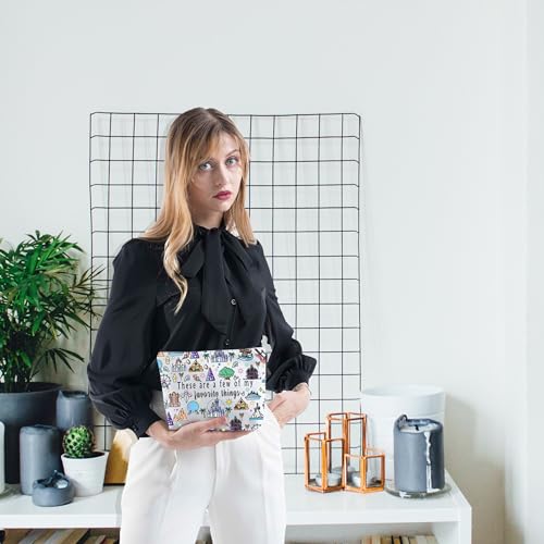 Vacation Trip Gift Amusement Park Merch Fairytale Fans Cosmetic Bag Princess Castle Makeup Bag Magic Kingd*m Gift (MK thing)3