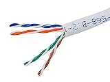 bulk 1000 FEET SOLID COPPER WHITE CAT5e ETL UL LISTED 350Mhz PROFESSIONAL GRADE COMMERCIAL NETWORK CABLE BULK PULL BOX
