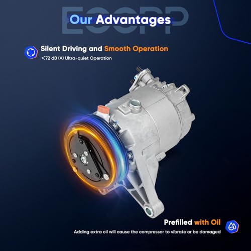 Image of ECCPP AC Compressor 2007-2010 Fit for Chevrolet Malibu for Pontiac G6 3.5L | Fast Cooling AC Compressor with Clutch