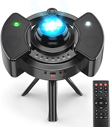 Image of PIKFOS LED Starry Sky Projector Joycabin Baby Night Lights Projector Lamp Galaxy Light with Starry Star Moon Cloud / Timer / 4 Brightness Levels / Stereo Music Player for Party Birthday Decoration