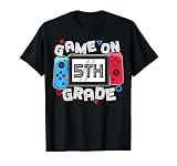 Game On 5th Grade Back To School Video Gamer Boys Kids T-Shirt