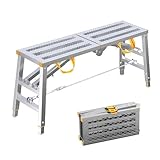 Faltbare Gerüstarbeitsplattform, höhenverstellbar und tragbares Design für Bau und Wartung, unterstützt 362,9 kg Tragfähigkeit