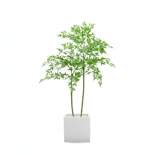 Fuyutu �i���e�� �l�H�ϗt�A�� ��^ 130cm/150cm/180cm �t�F�C�N�O���[�� ���t�� ���A�� ���]���� �͂�Ȃ� �������Ȃ� �C���e���A �a���_�� ���j�� �M�t�g (�z���C�g�p��, 130cm)