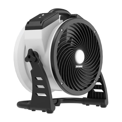 XPower FC- 100L Hochleistungs- Industrie- Hochgeschwindigkeits- Luftbeweger für den ganzen Raum, Luftzirkulator, Mehrzweck- Bodenventilator mit variabler Geschwindigkeit