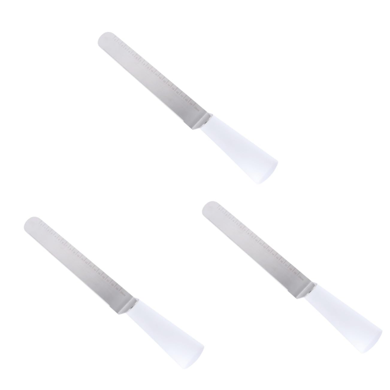 Grattoir à gâteau 3 pièces avec lisseur et spatule à crème à glacer