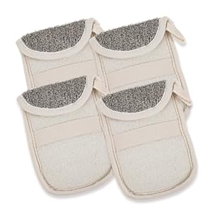 Ipetboom 4pcs Black Linen Soap Bag Soap Mesh Holder Natural Ramie Soap Bag Soap Pockets with Hanging Rope Natural Face Wash Soap Exfoliating Bags Flax Liquid Travel Handmade Soap