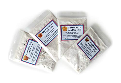 Children's Easy to Bake Oven Mixes Play Toy Real 4 Muffin Super Pack Refill Kit Apple Cinnamon Blueberry Chocolate Chip Strawberry Ultimate Set Cooking Baking Supplies Net Wt 4.0 oz