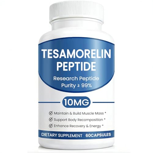 Tesamorelin Research Peptide Tesamorelin 10MG - Research Grade - 99% Purity - 60 Counts (1 Bottle)