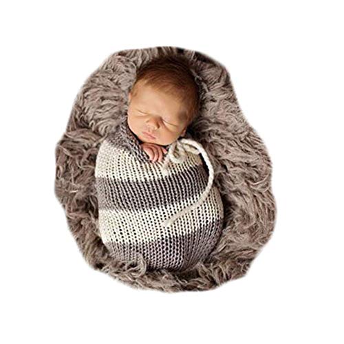 Newborn Photography Props Crochet Knit Sleeping Bag Baby Photo Prop Boy Girl Potato Posing Outfit