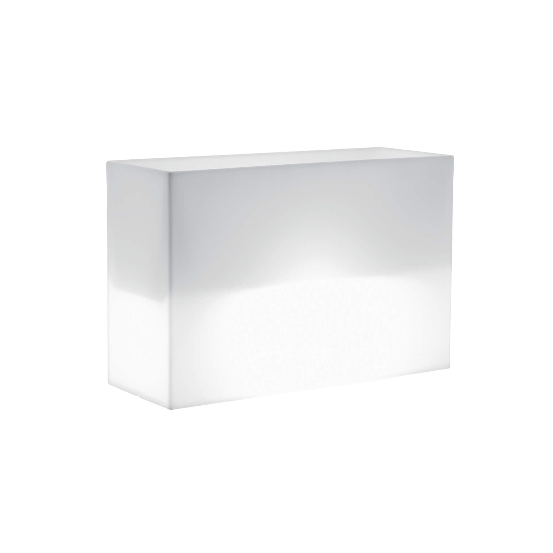 milani home - Vaso Luminoso da Esterno con Luce Bianca, 80 x 35 x 50 cm, in Polipropilene, per Giardino terrazzo e Ingresso