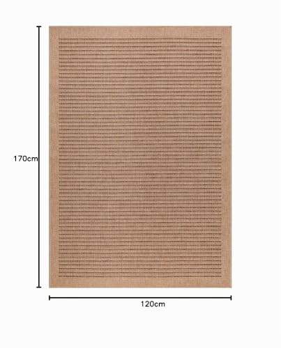 Tapis d'extérieur résistant aux intempéries look jute Carpetsale24