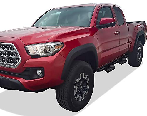APS Drop Steps Running Boards Compatible with Toyota Tacoma 2005-2023 Extended/Access Cab, Black by APS - Image 4