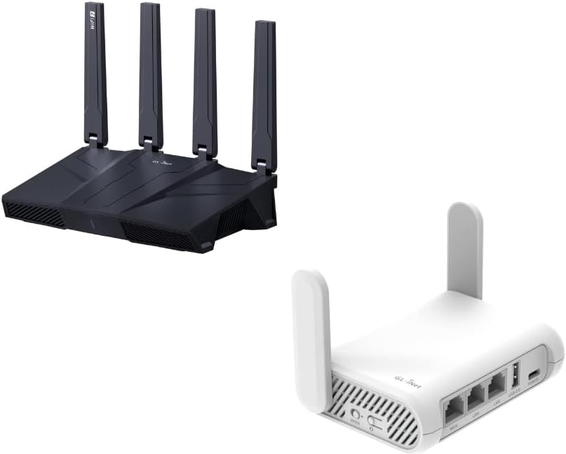 Amazon.com: GL.iNet GL-BE9300(Flint 3) Tri-Band WiFi 7 Router & GL.iNet ...