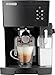 Produktbild SENCOR Espressomaschine, Cappuccino und Latte, italienische Pumpe, 20 bar, Thermoblock, mit Aufschäumer und Milchbehälter, Barista Express, Kaffeepulver oder Kaffeepads [4050SS-EUE3]