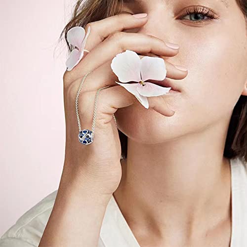 HappyStar 925 Sterling Silver Birthstone Charms fits Charms Bracelets for Woman，with 5A Cubic Zirconia Dangle Pendant Bead,Happy Birthday Charms for Bracelet and Necklace3