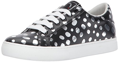 Marc Jacobs Women's Empire Low Top Sneaker, Dark Silver, 37 M EU