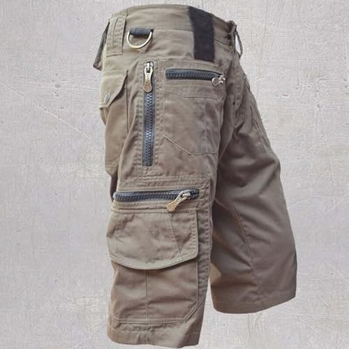 Short chino décontracté homme marron pour les week-ends d'été 4XL