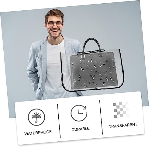 1Pc Transparent PVC Handbag Rain Cover for Outdoor Trips and Tours for Handbags and Tote Bags3