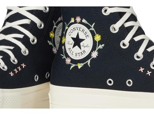 Image of Converse Womens Chuck Taylor All Star High-Top Platform Sneaker Black /Egret /Flamingo Fade Women 5.5 M