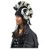 Skull Mohawk Hat Handmade Wool Mohawk Beanie Hat Made in Nepal | One Size Winter Hat Stretchy and Adjustable Unisex Adult Hat