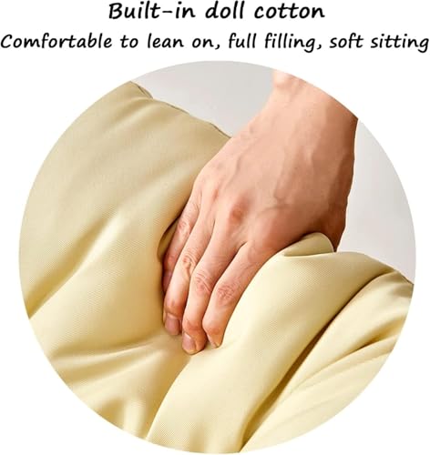Cojín de silla Papasan redondo con acolchado mullido de 50x50cm 6