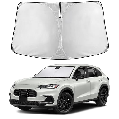Image of EcoNour Windshield Sunshade Compatible for Honda HRV 2023, 2024, 2025, 2026, Sun Visor for Front Windshield & Window Sun Shade Cover, UV Heat Blocker & Protector, Car Accessories