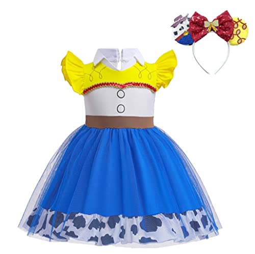 Image of Dressy Daisy Princess Dress Up Clothes Halloween Fancy Party Tulle Skirt Summer Outfit for Baby & Toddler Girls