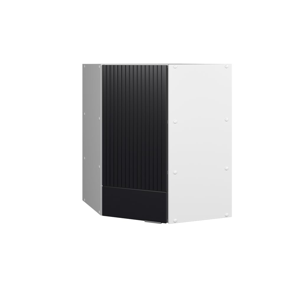 Vicco Corner wall cabinet Fame-Line, Black striped, 57 cm