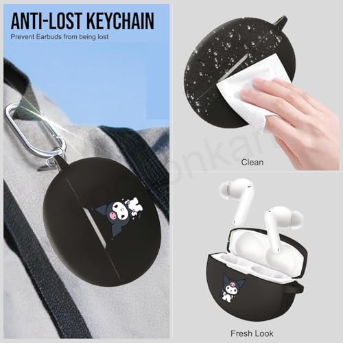 Image of Silicone Case Cover Compatible for OnePlus Buds 4 (Kuromi)