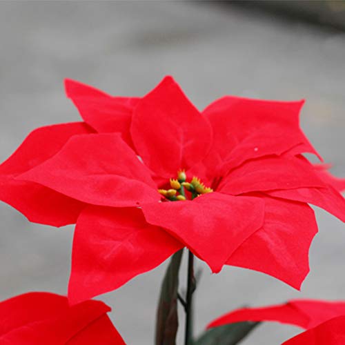 Fleurs de Noël artificielles durables pour remplacer les plantes qui flétrissent