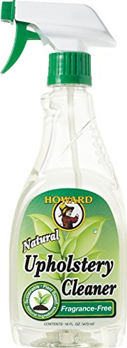 Howard UC0012 Natural Upholstery Cleaner, Trigger Spray, Fragrance Free, 16-Ounce