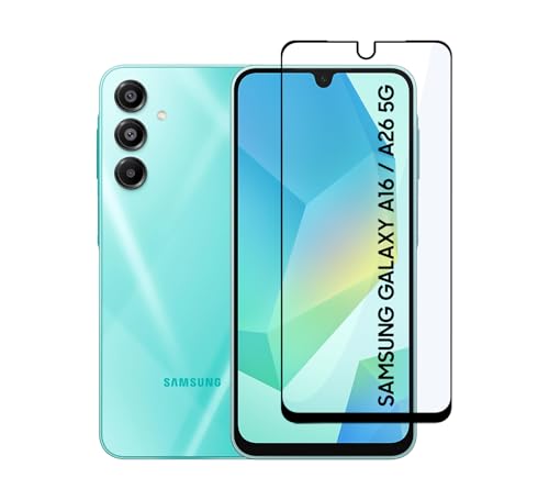 Image of CEDO Tempered Glass for Samsung Galaxy A16 / A26 / M36 / F36 | Screen Protector Full HD Quality Tempered Glass Anti-Scratch Edge to Edge Coverage with Easy Installation Kit (Black)