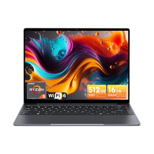 Image of CHUWI Gaming Laptop, 16GB RAM 512GB SSD, AMD Ryzen 5 (Beat i7-1355U)