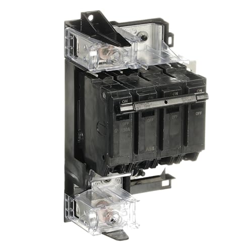 ABB THQMV150EP 150 Amp Main Circuit Breaker Conversion Kit • 150A Double-Pole Breaker for Top/Bottom Feed Load Centers • 22,000 AIC RMS Symmetrical • Includes Mounting Base • Safe & Reliable
