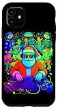 Installation facile Retro Christmas House Music Santa DJ Techno Rave EDM Xmas Coque pour iPhone 11