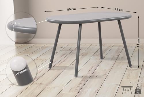 Table basse velva de salon ovale résistante aux intempéries