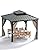 Hardtop Gazebo 10'x10' for All Weather, with Double Metal Roof, Aluminum Alloy Frame, and Net and Curtain, Permanent Building of Backyard Luxury for Patio, Deck, Backyard, Lawn, and Garden, Khaki
