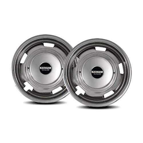 Pacific Dualies 44-2708 17" Polished Stainless Steel Wheel Simulator Front Tag Axle Kit For 2003-2014 Dodge Ram 3500/Truck Rv Motorhome #TOP16