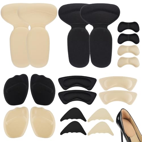 10 Paires Coussinets pour Chaussures, Coussinets de Talon pour Chaussures Trop Grandes Réutilisables, Coussinet Chaussure Trop Grande Auto Adhésif, Insert Orteil pour Empêche Frottements et Ampoules