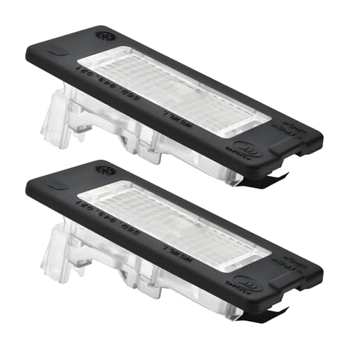 2 Pcs License Plate Light Compatible with Passat/Touran/Rapid/Octavia/Superb/Jetta Replace 56D943021