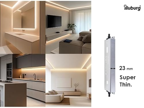 illuburg LED Trafo 24V 300W Wasserdicht IP67 Flackerfrei für LED Strip Lampe LED Netzteil Treiber Power Supply