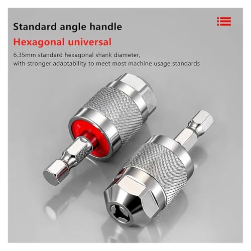 Adaptador de pinza hexagonal para proyectos de bricolaje con extensión de taladro 6
