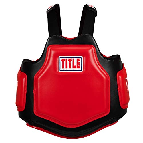 TITLE Boxing Classic Command Body Protector 2.0, Black/Red - Boxing Body Pad, Boxing Equipment - Thumbnail 2