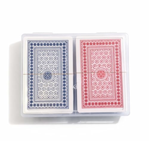 Générique Lot 2 Jeux de Cartes 56 Cartes Rouge & Bleu – Soirée Entre Amis #Rami #Belote #Bataille #JeuxDeSociete #JeuxEntreAmis #Cartes #Soiree #Famille...