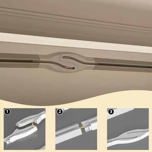 Plafond en aluminium sans perçage blanc 180cm pour cloison